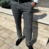 2A216407-729E-4349-95F3-4A78F9FAF0DA Szürke kockás slim nadrág