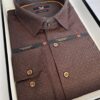 Barna classic fit férfi ing