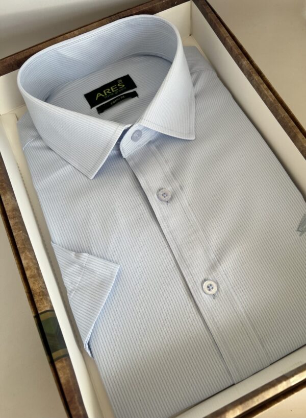 Világoskék rövid ujjú bambusz ing