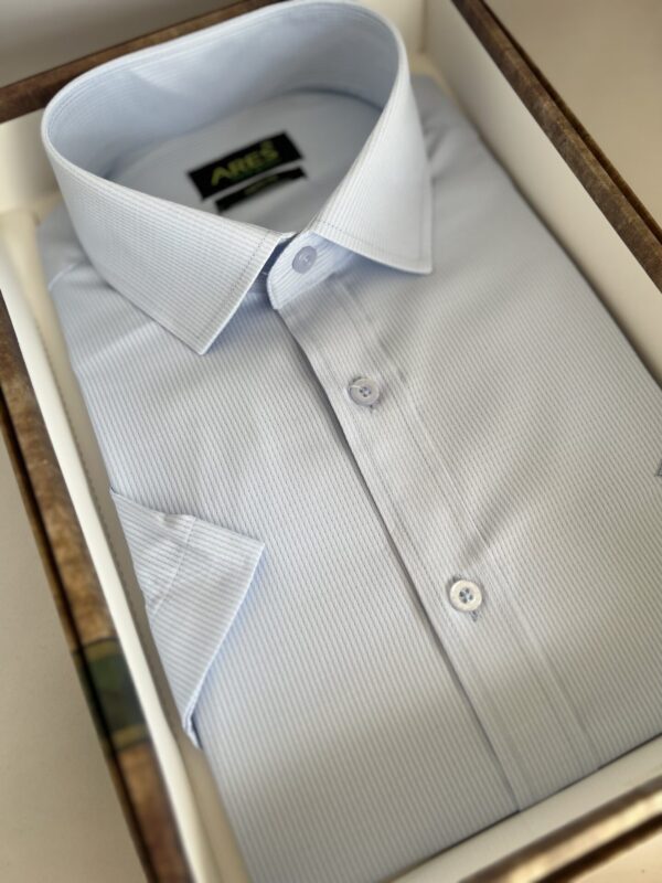 Világoskék rövid ujjú bambusz ing