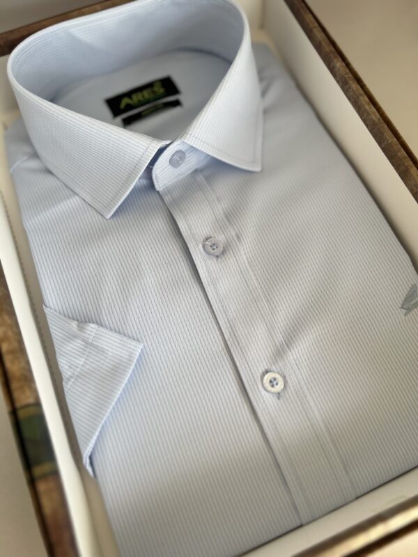 Világoskék rövid ujjú bambusz ing