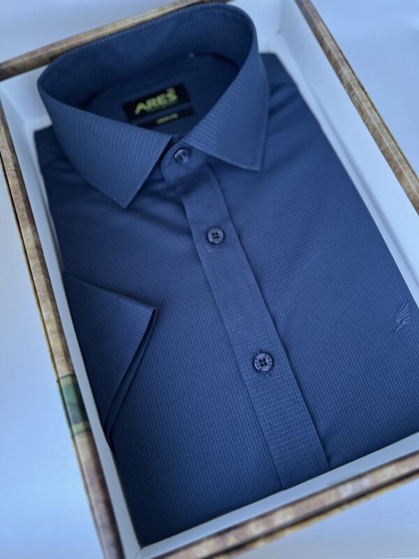 Sötétkék rövid ujjú bambusz ing