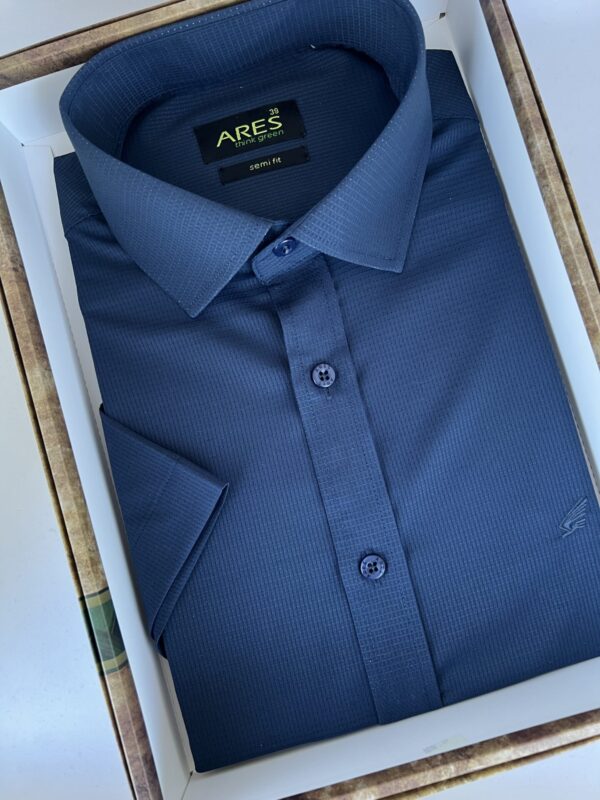 Sötétkék rövid ujjú bambusz ing