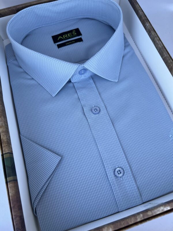 Kék rövid ujjú bambusz ing